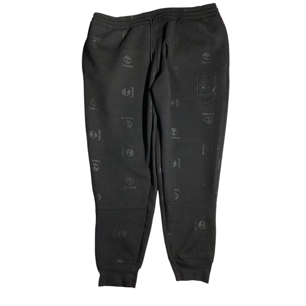 Timberland Black Logo Jogger Sweatpants Men’s XXL — Streetwear, Athletic, Casual